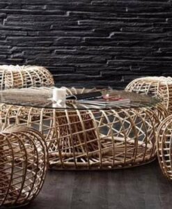 1400 1601c Modern Rattan Coffe Table