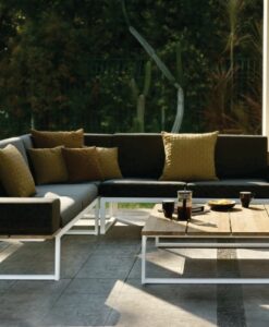 3300 2802a Modern Fat Teak Elements Comfort 3 Seater Sofa Southampton NY