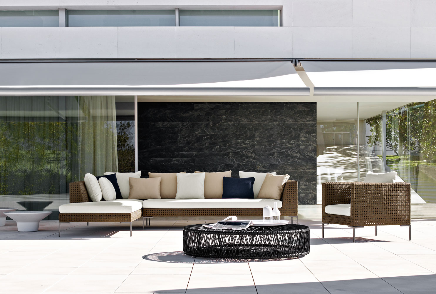 3400 2600a B B Italia Charles Outdoor Sectional Sofa