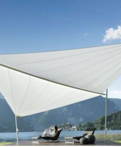 4206 couture outdoor automatic smart phone remote control sail shade modern umbrella adjustable
