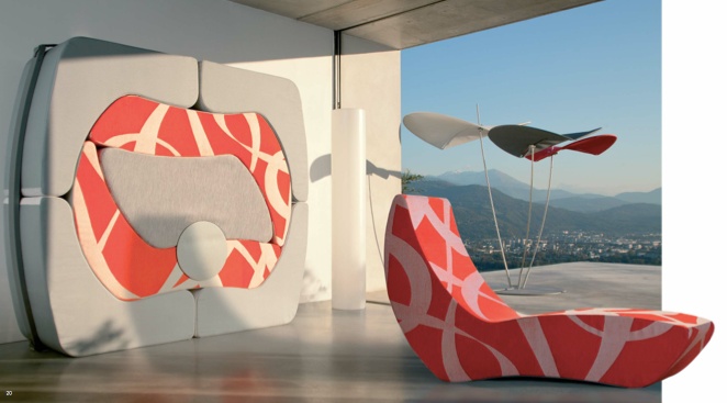 3500 1103d Modern Modular Chaise Lounger