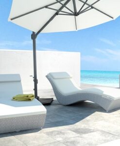 3500 2300a Wave Modern Chaise Lounger