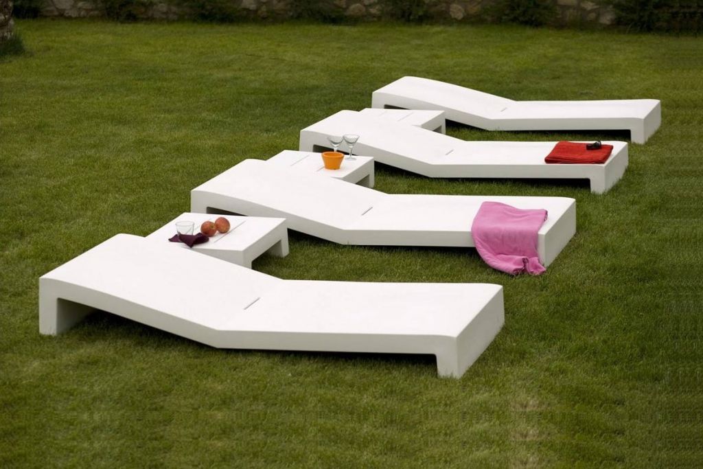 3500 4004a Vondom Jut Chaise Lounger