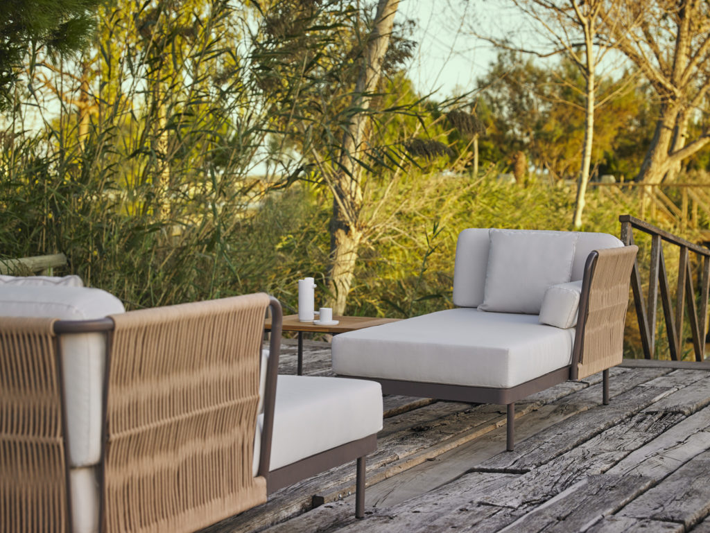 Rope Daybed Chaise, Knit SectionalModular