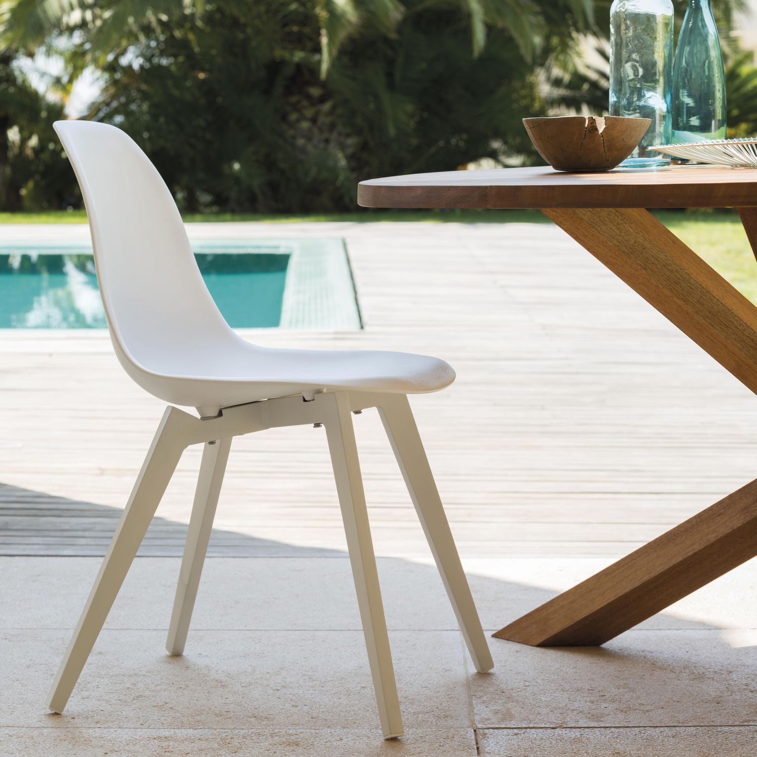 Bali Round Teak Dining Table - Image 2
