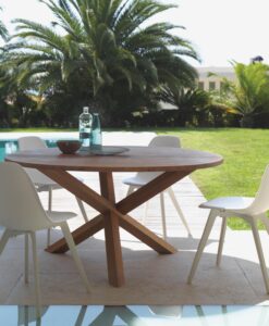 Round Teak Dining Table