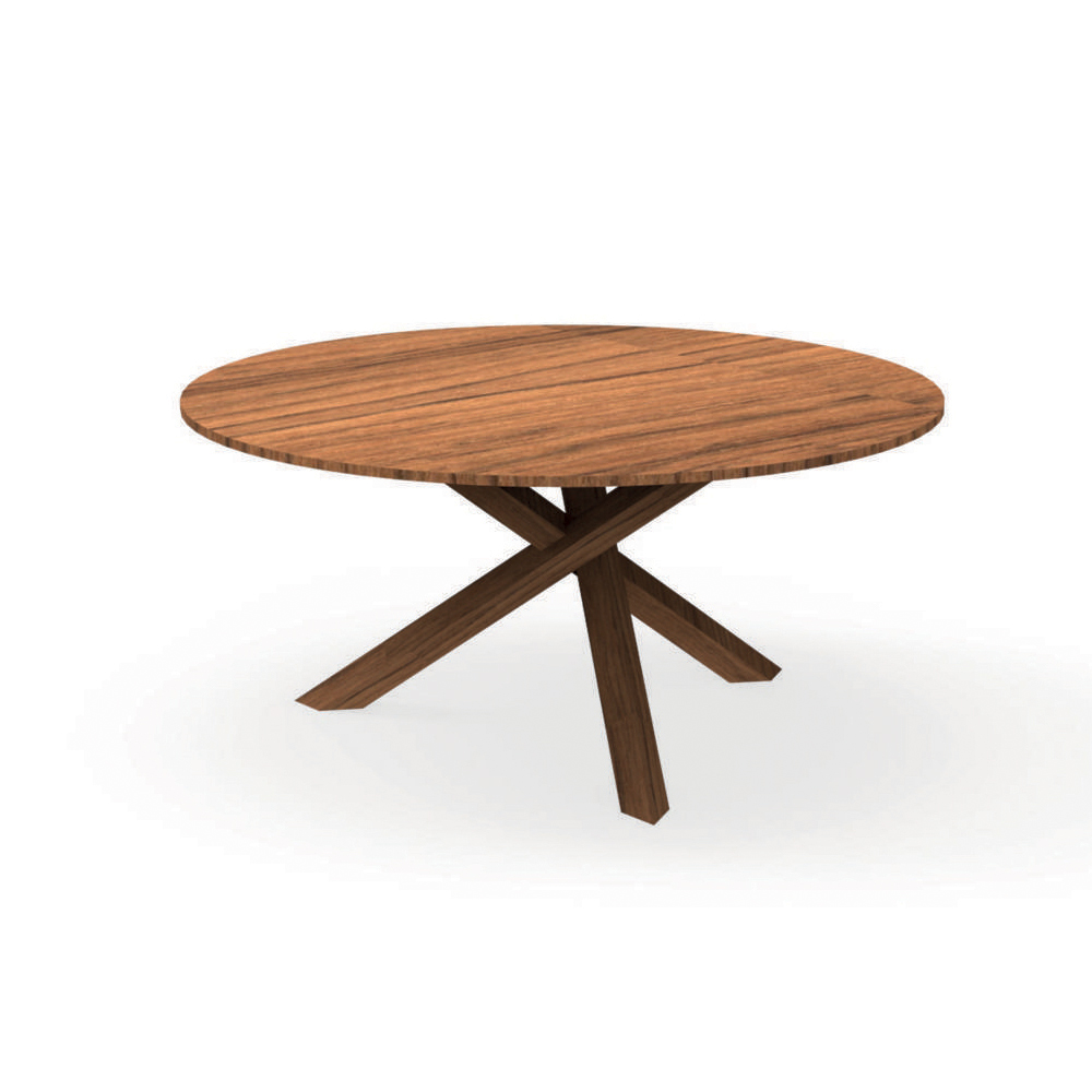 Bali Round Teak Dining Table - Image 3