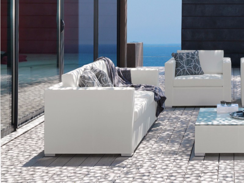 Modern Textilene Aluminum Quickdry 2 3 Seater Sofa