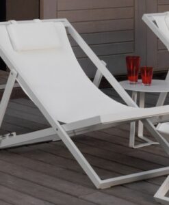 Modern Aluminum Textilene Deck Chair