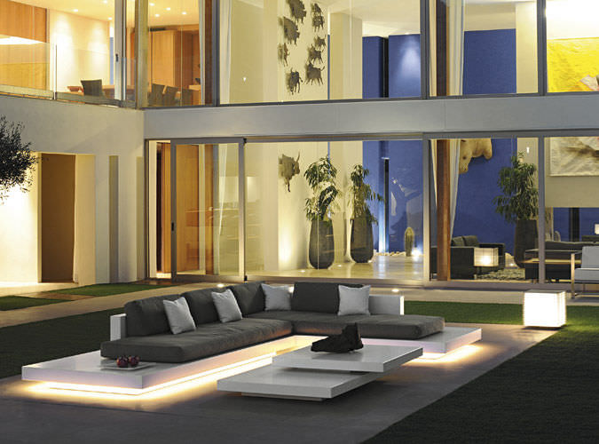 modern sectional Platform Sofa with sleek lines and amazing angles make for a great statement.
