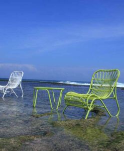 Puerto Stackable Club Chairs Low Contract Modern Wicker Patio Furniture