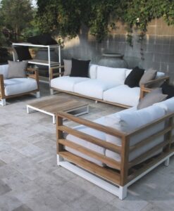 3 Seater Teak Sofa