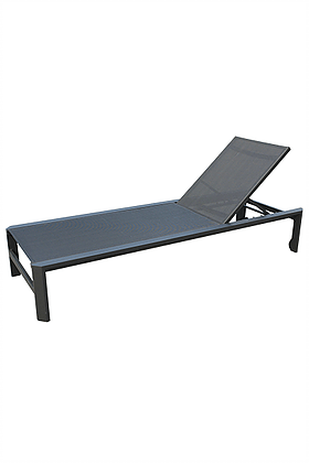 Angela Black Chaise Lounger Hospitality Contract Furniture