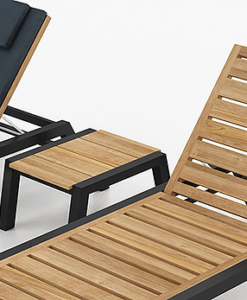 teak chaise lounge
