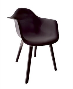 Contemporary Polyethylene Black White Grey Dining Chair
