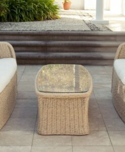 rattan coffee table