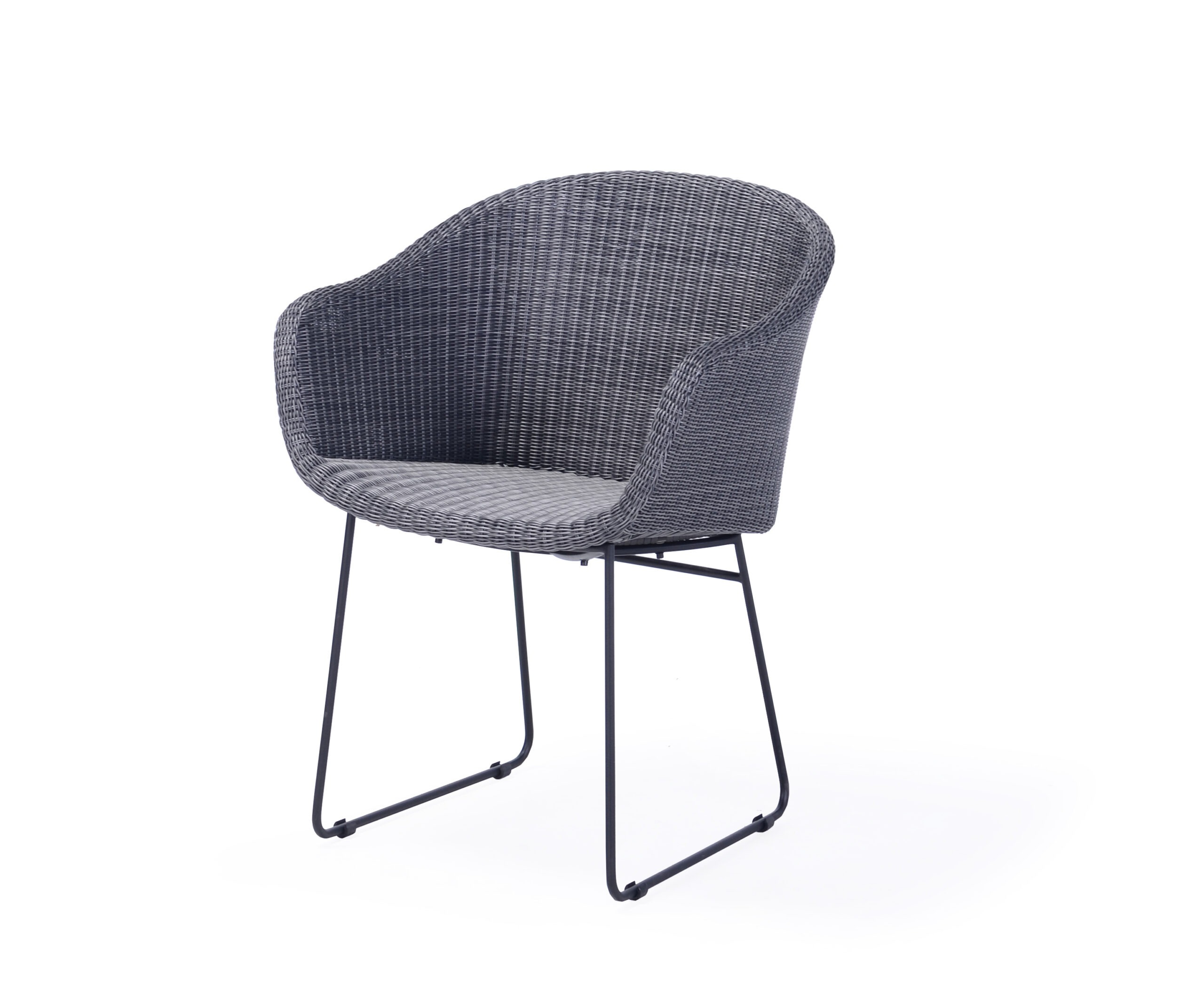 Ella Dining Chair Restaurants Hospitality Wicker Stainless Steel PC Outdoor Furniture