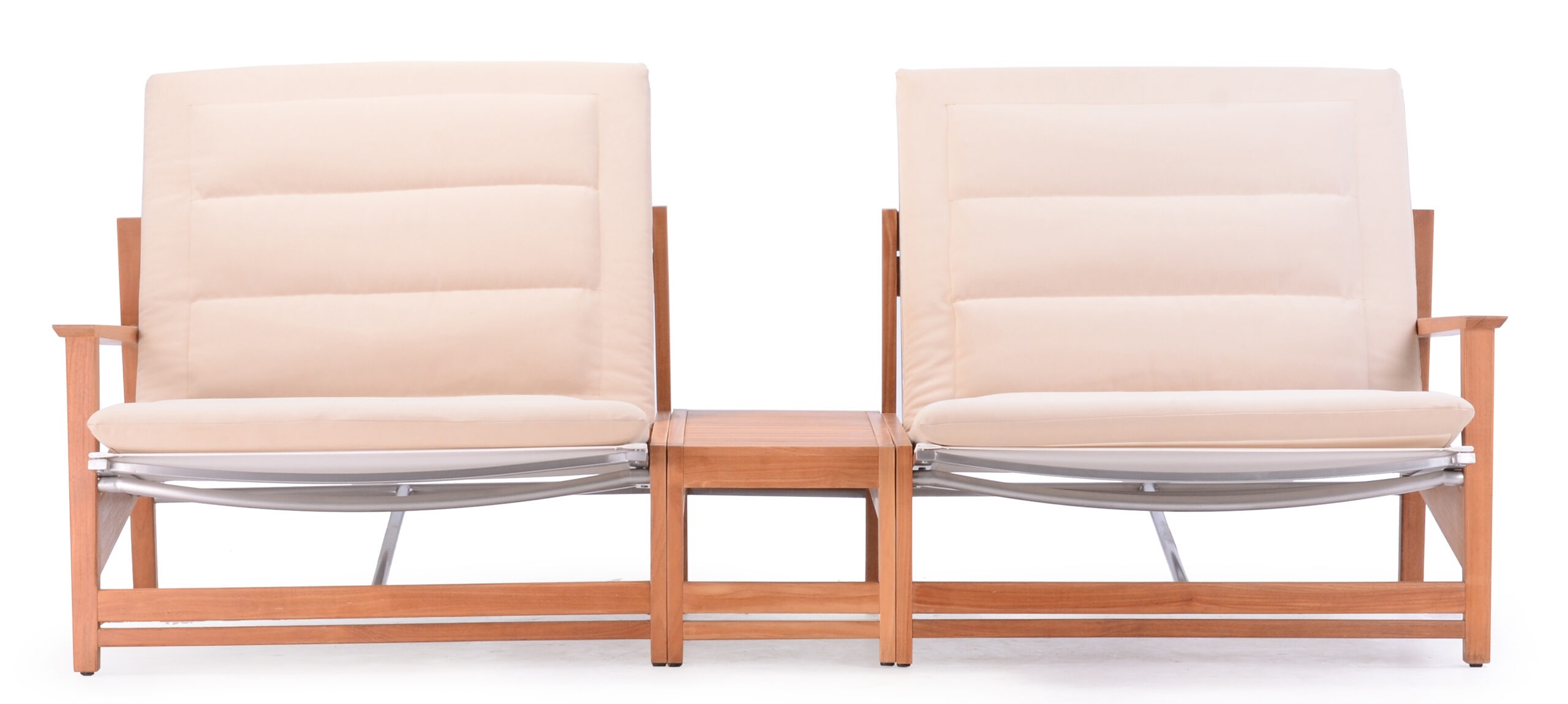 Eli 2 Seater Sofa Modern Teak Pool Terrace Lounge Furniture Hospitality