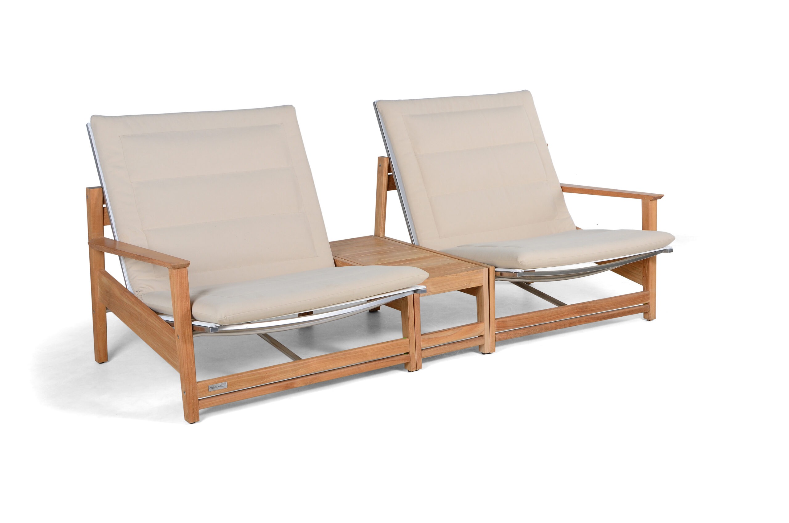 Eli 2 Seater Sofa Modern Teak Pool Terrace Lounge Furniture Hospitality