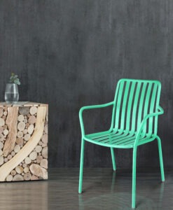 Modern Colorful Powder Coated Aluminum Dining Chair