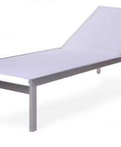 Patt Chaise Lounger Batyline Stainless Steel Chaise Lounger Luxury Contract Outdoor Furniture