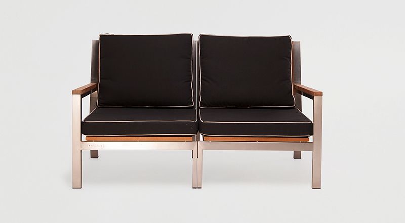 Bista 2 Seater Sofa Modern Outdoor Lounger Pool Furniture Contract