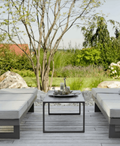Modern Powder Coated Aluminum Multipurpose Outdoor 2 Seater Sofa