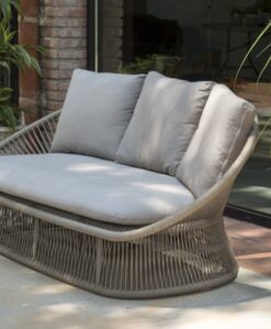 Modern Rope Stainless Steel 3 Seater Sofa