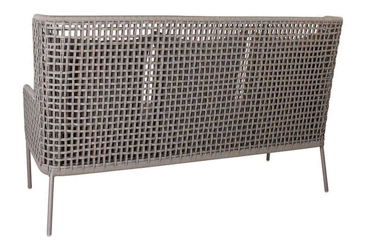 agreta 3 seater sofa champagne grey contemporary outdoor furniture residential Hamptons Greenwich