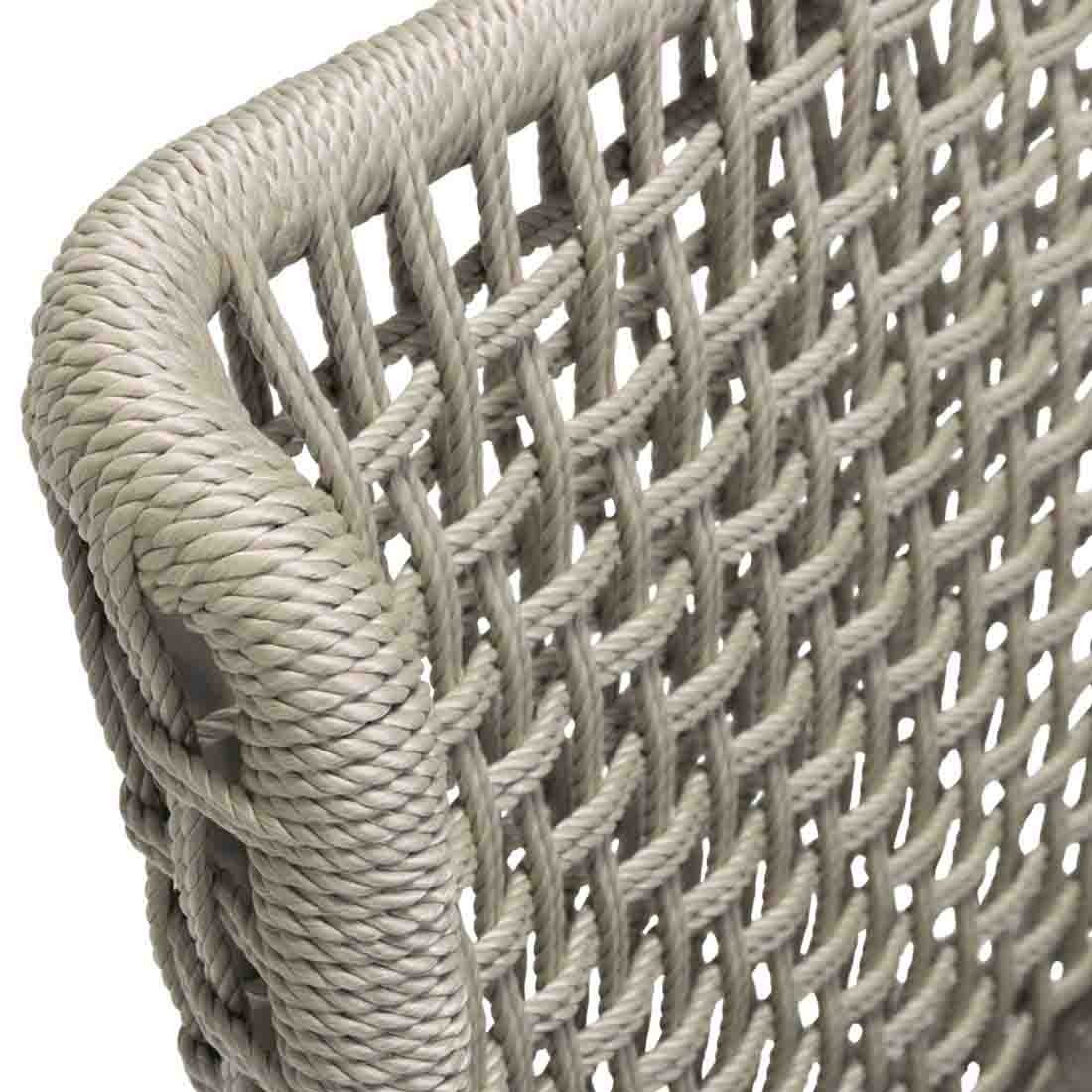 agreta cantilever dining chair champagne grey contemporary outdoor furniture residential Hamptons Greenwich