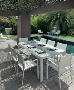 Modern Aluminum Textilene Dining Chair