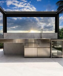 AKOTA 316 SS STAINLESS STEEL MODERN CUSTOM OUTDOOR KITCHEN GRILL