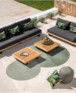 aaron teak black modular 2s 3s sofa removeable back modern architecture design luxury hospitaltiy commercial hotel