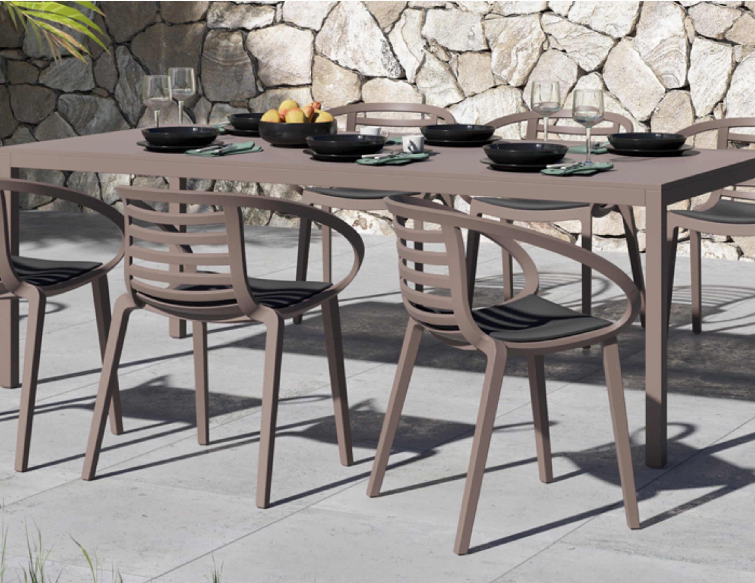 ambo outdoor chair dining cafe pool furniture contract commercial hotel golf club tennis