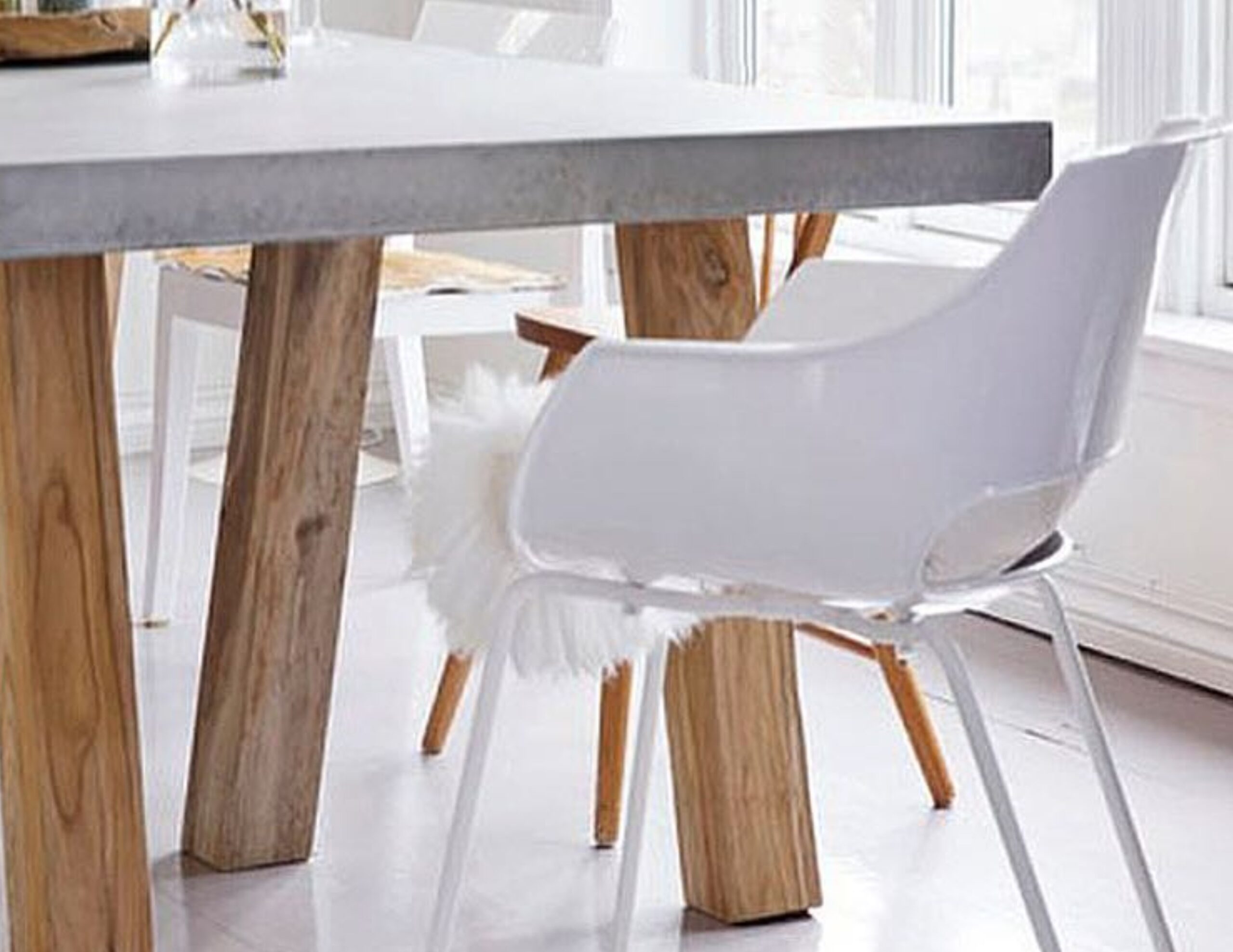 Austin injection mould polycarbonate clear ghose chair teak iroko oak wood dowel leg like vitra eames daw herman miller