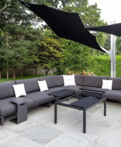 bonn elements adjustable remove back modular sectional sofa aluminum