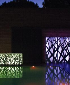 Meadow Illuminating Separation Wall Planter Stainless Steel