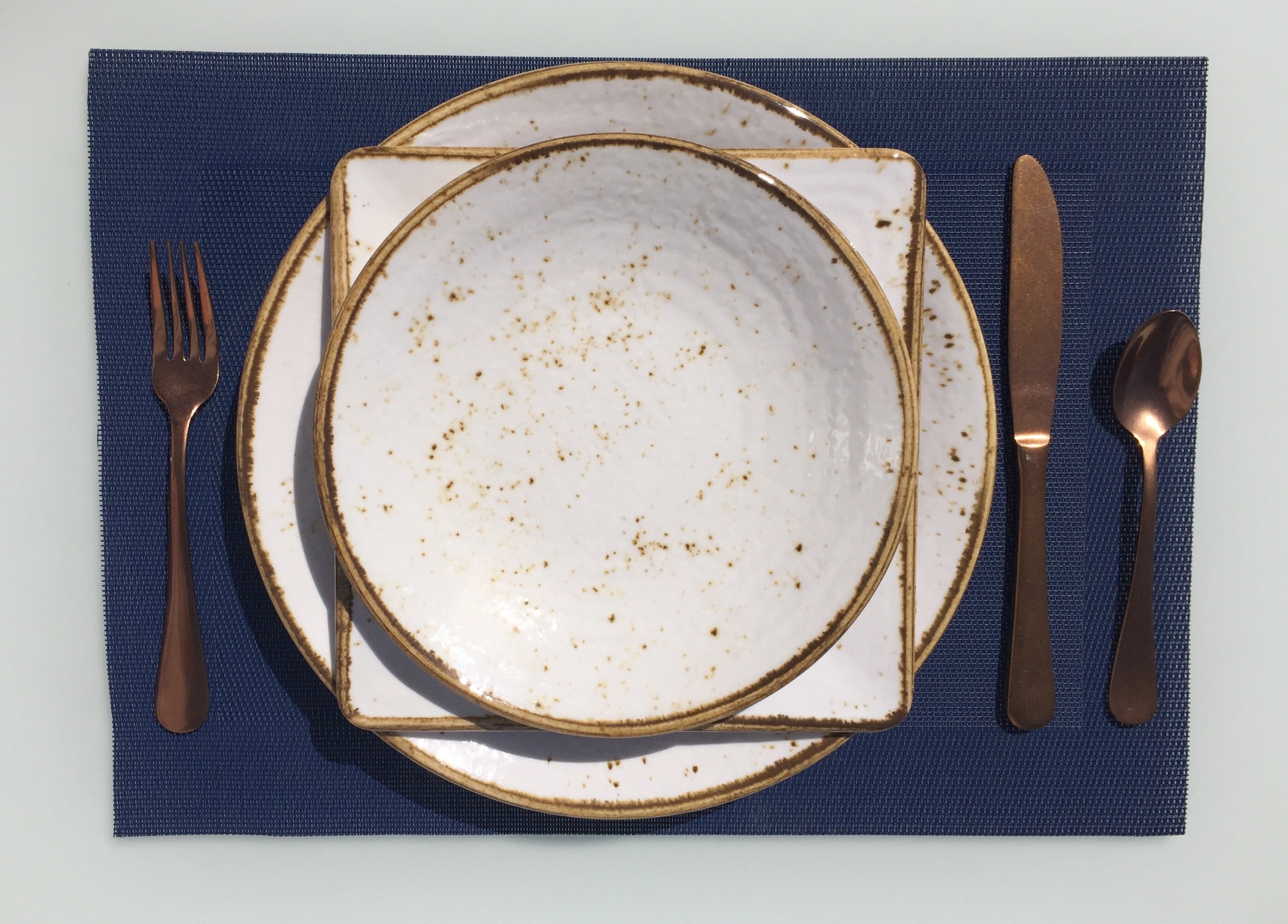 speckled plates