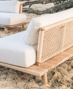 rose 2 seater sofa teak