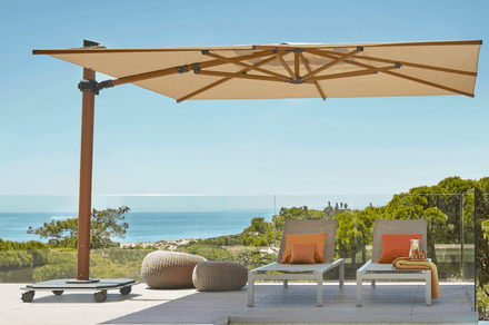 jack.4 cantilever commercial hospitality hotel modern 360 luxury umbrella high quality