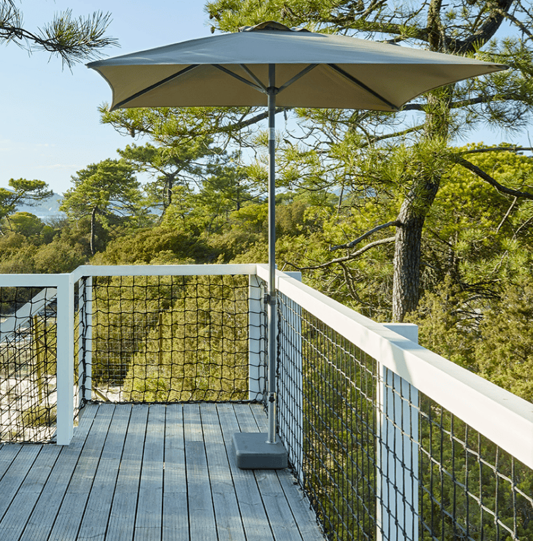 jolla cali commercial hospitality modern center pole luxury outdoor umbrella1