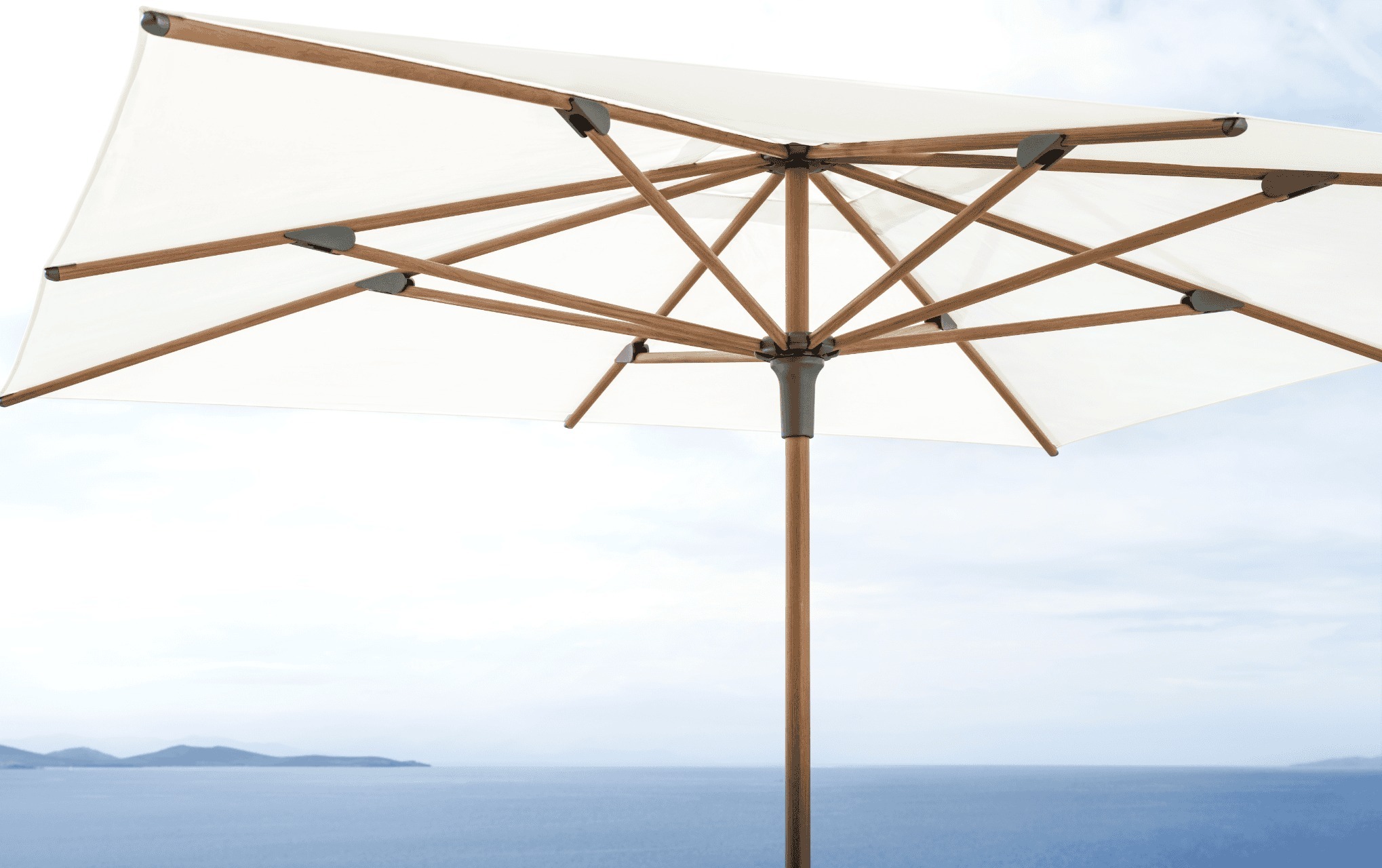 jolla rome commercial hospitality modern outdoor center pole luxury umbrella